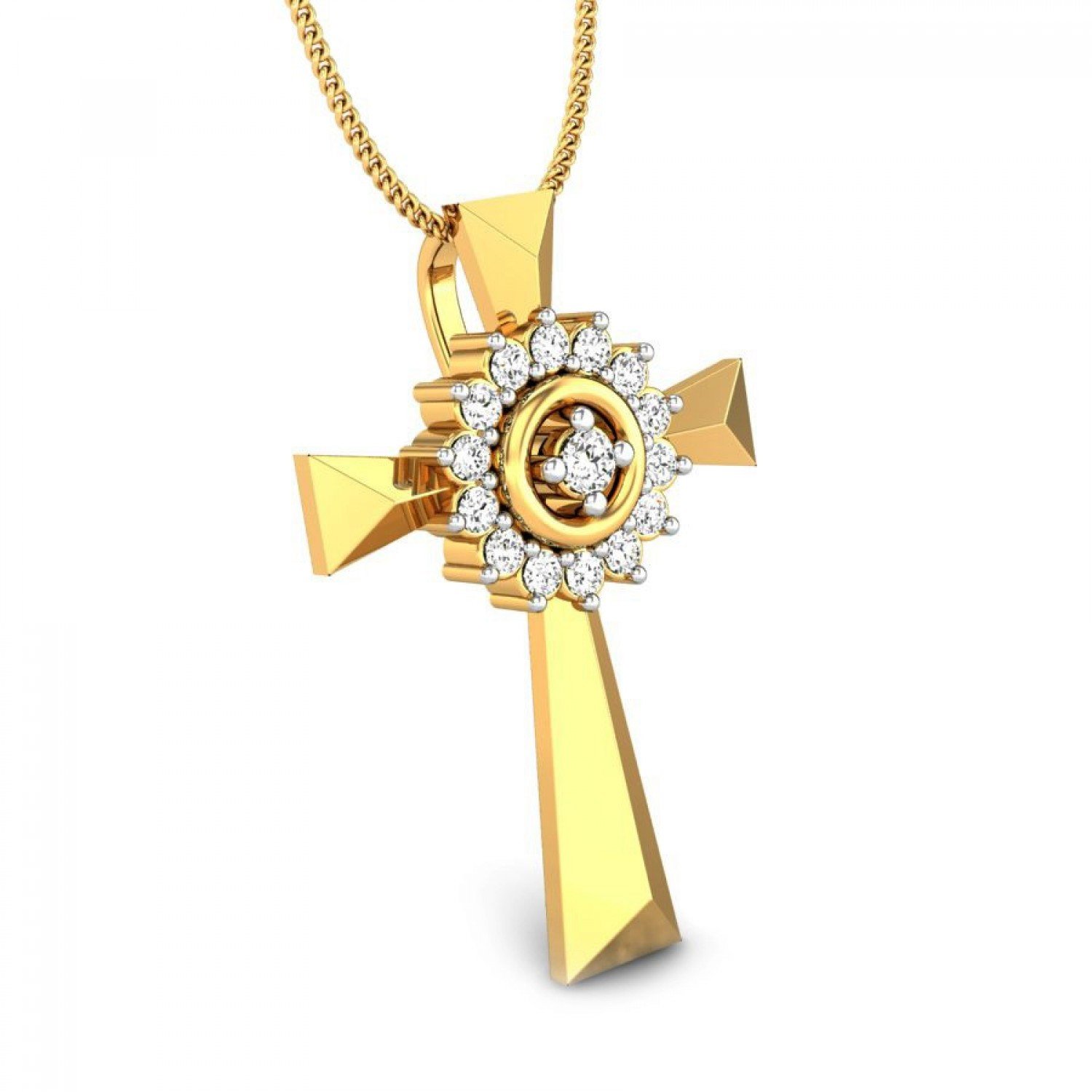 Diamond Divine Cross Pendant