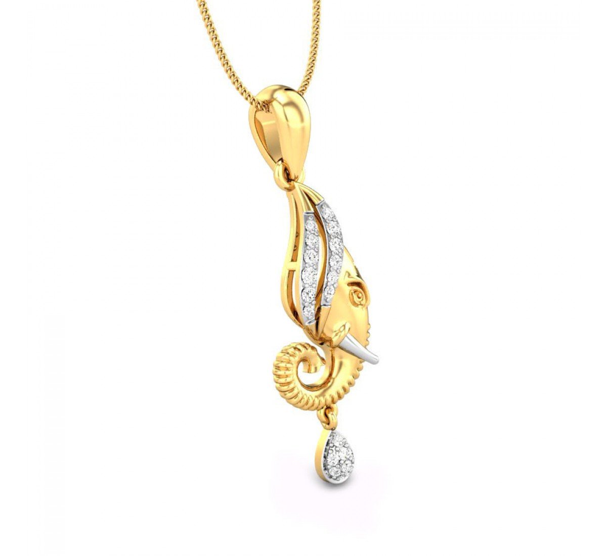 Vighneshwar Diamond Pendant