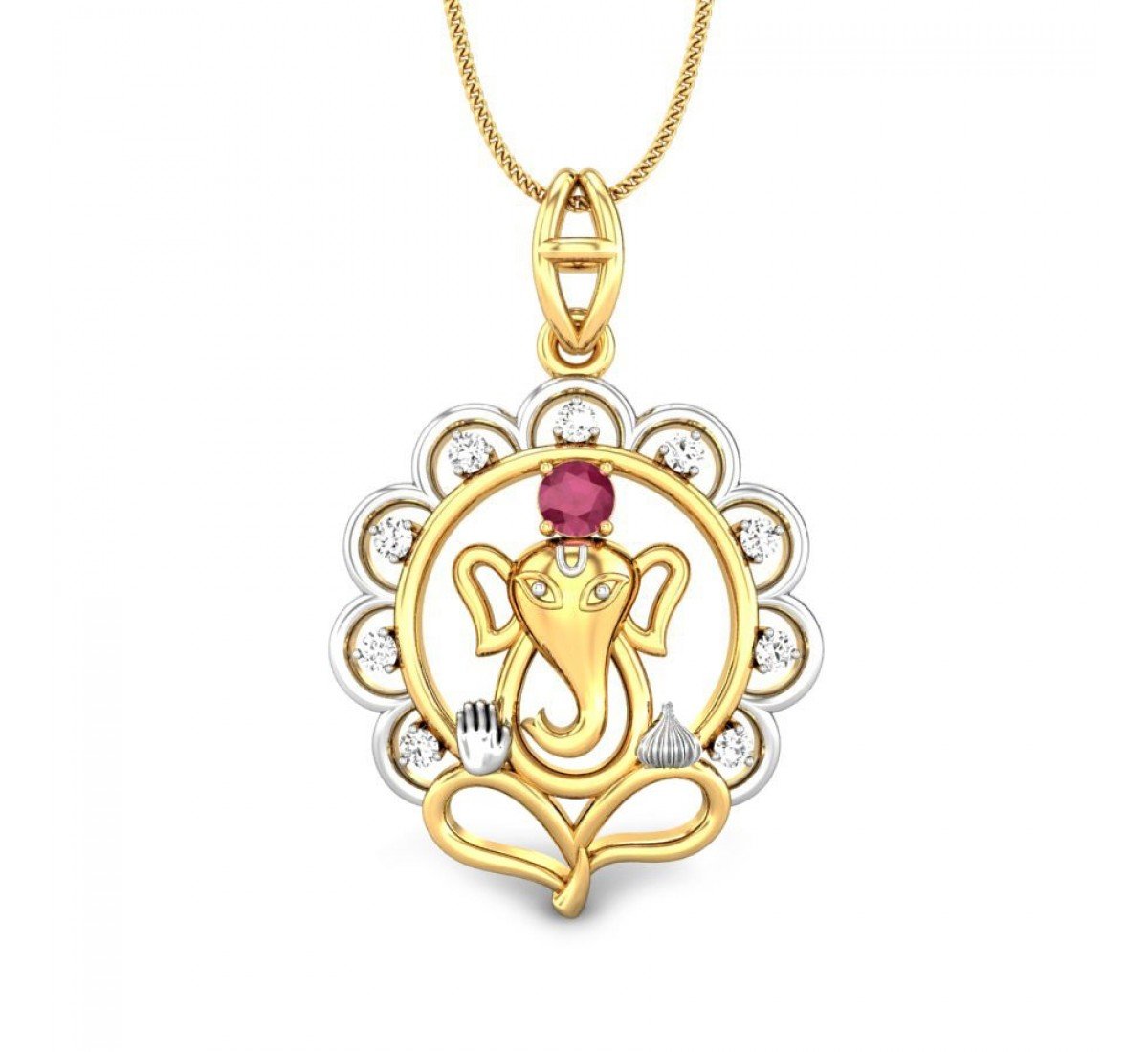 Vighnahartta Diamond Pendant