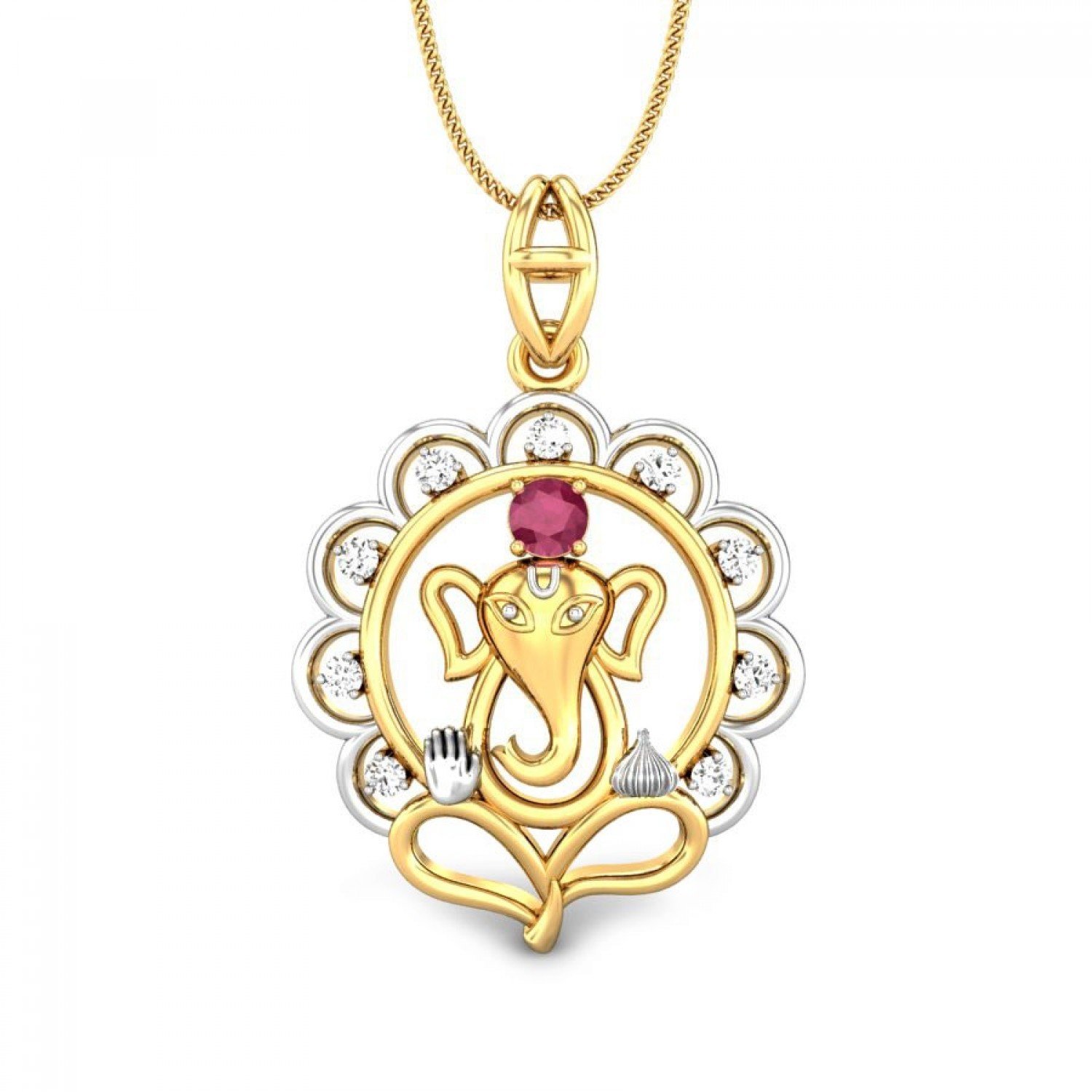 Vighnahartta Diamond Pendant