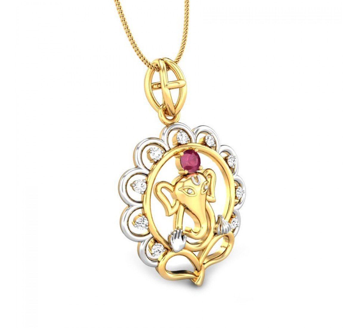 Vighnahartta Diamond Pendant
