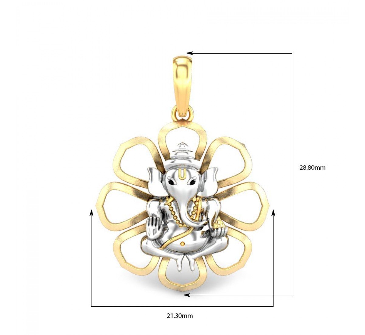 Foral Devavrat Gold Pendant