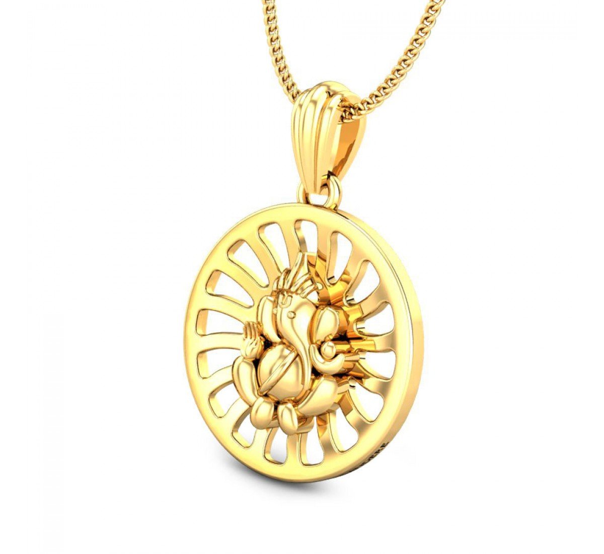 Siddhidata Ganu Gold Pendant