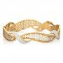 Scintillating Anja Gold Bangles