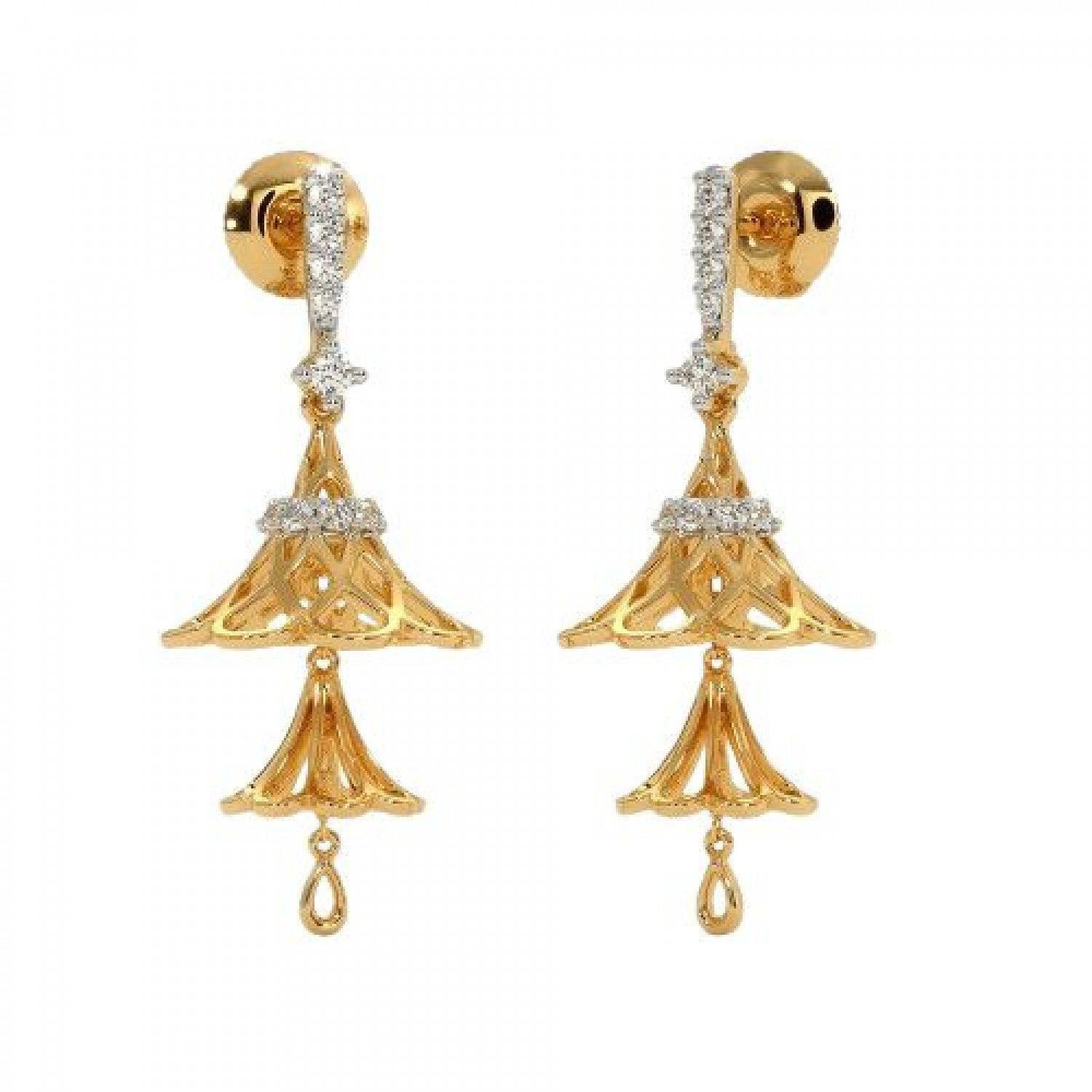 Andria Ayva Diamond Jhumkas