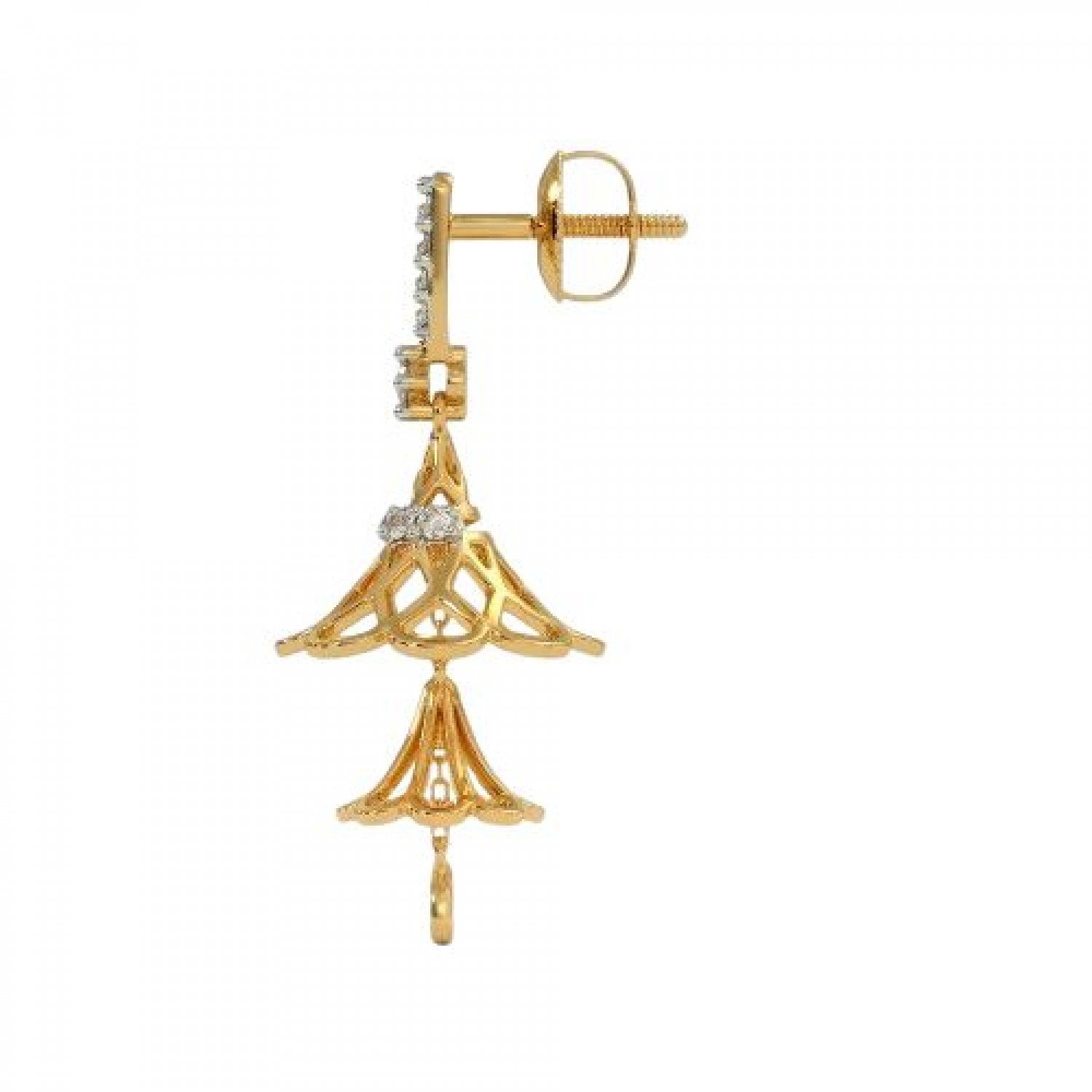 Andria Ayva Diamond Jhumkas