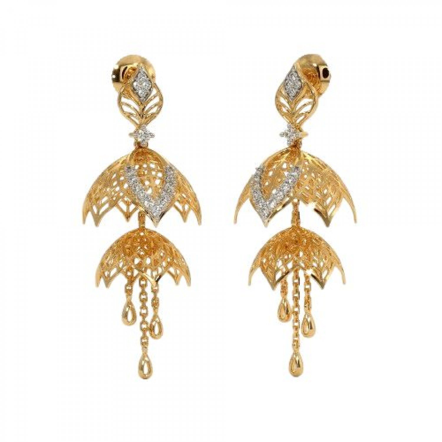 Haven Chitrali Diamond Jhumkas