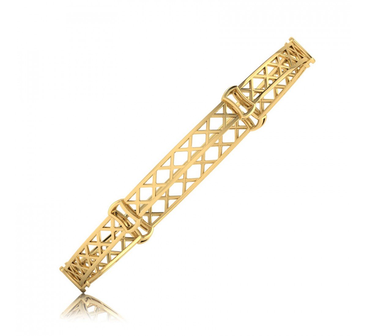 Teardrop Lace Gold Bangles