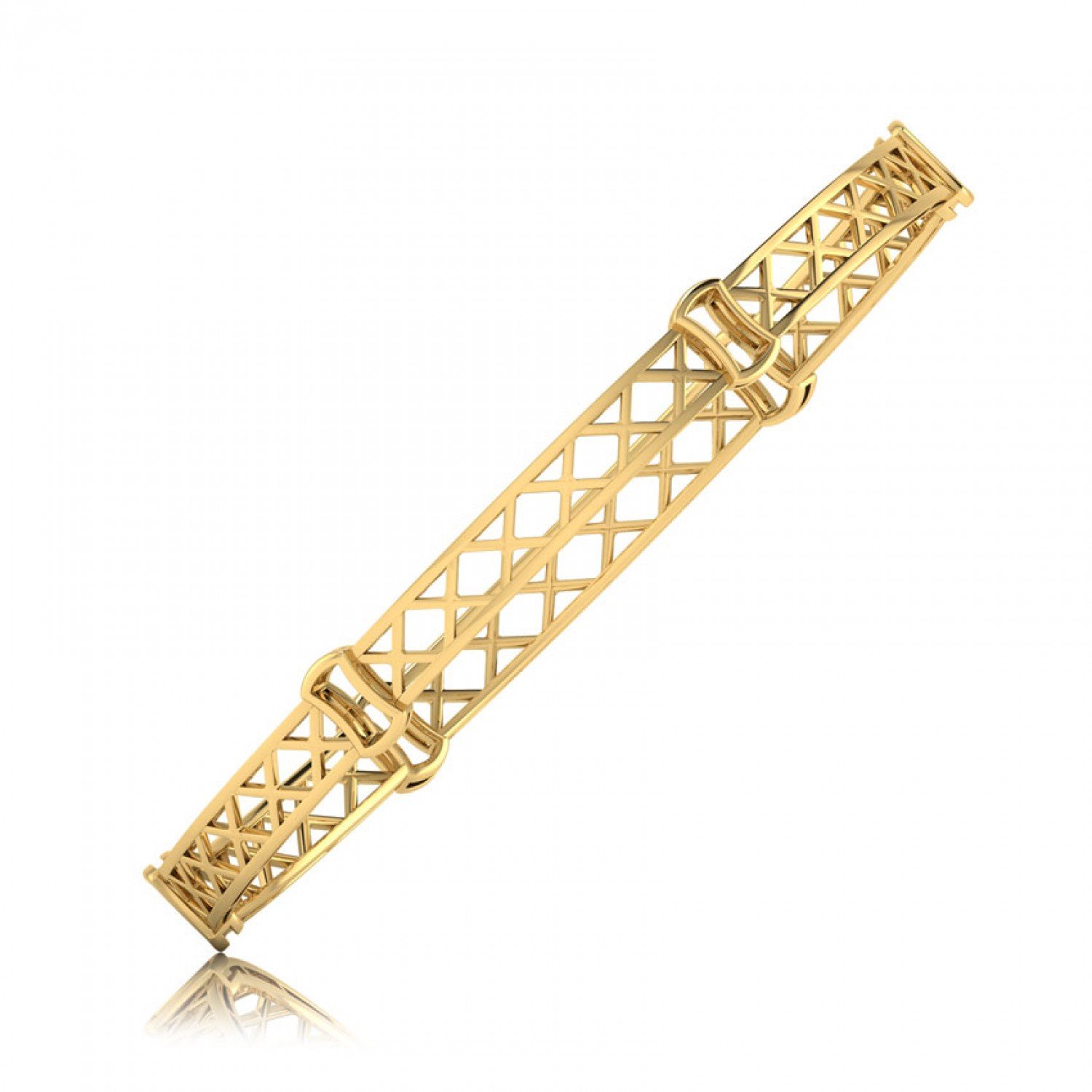Teardrop Lace Gold Bangles