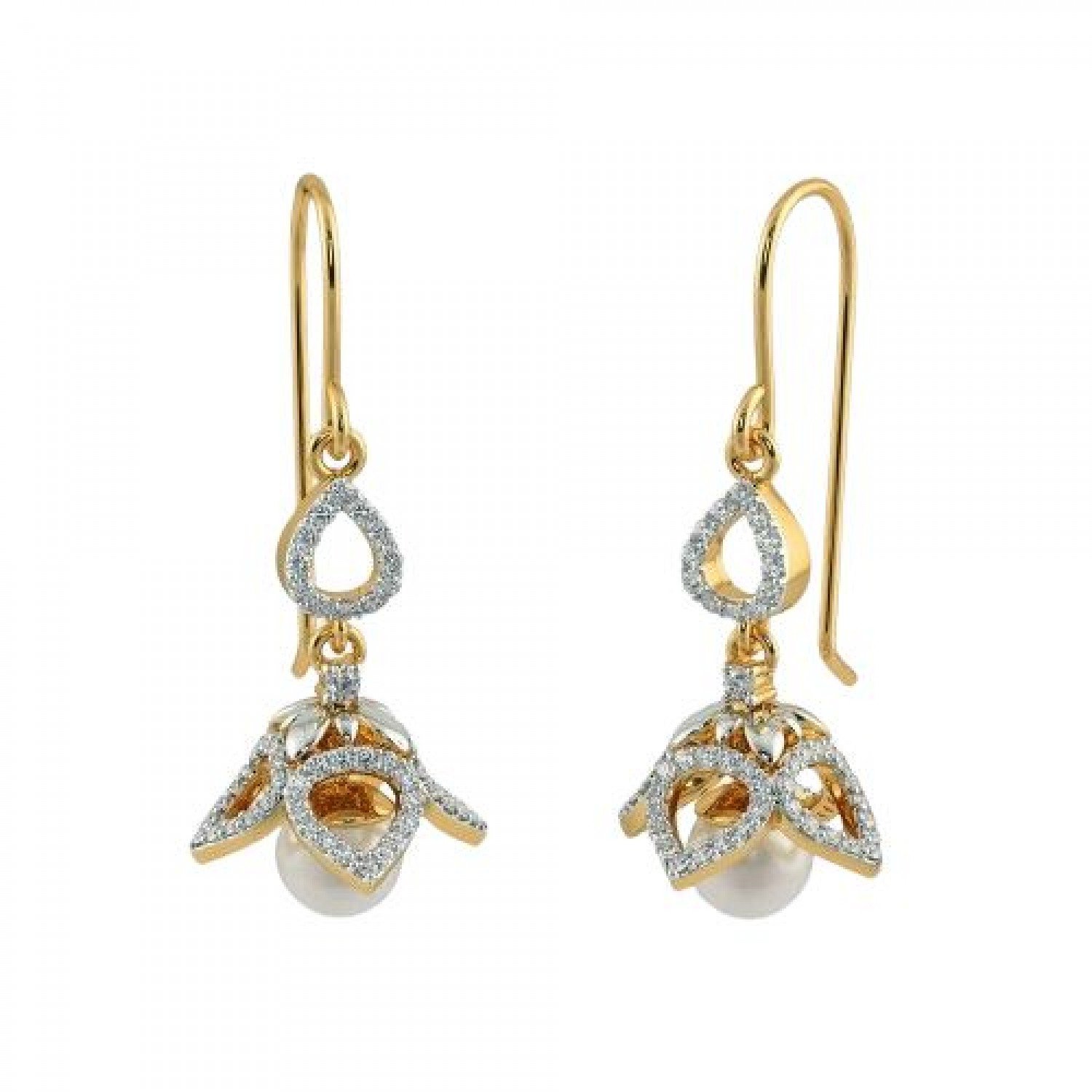 Sphere Aarohi Diamond Jhumkas