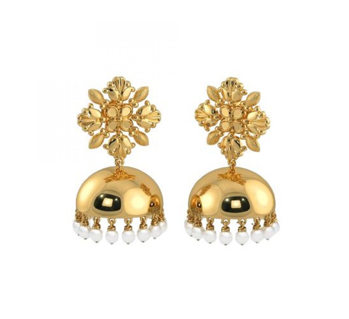 Drape Airaa Gold Jhumkas