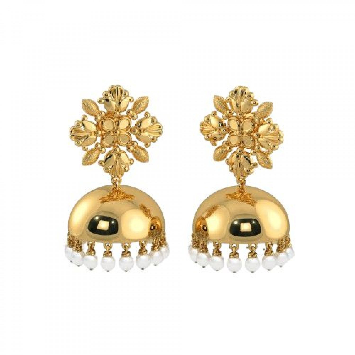 Drape Airaa Gold Jhumkas