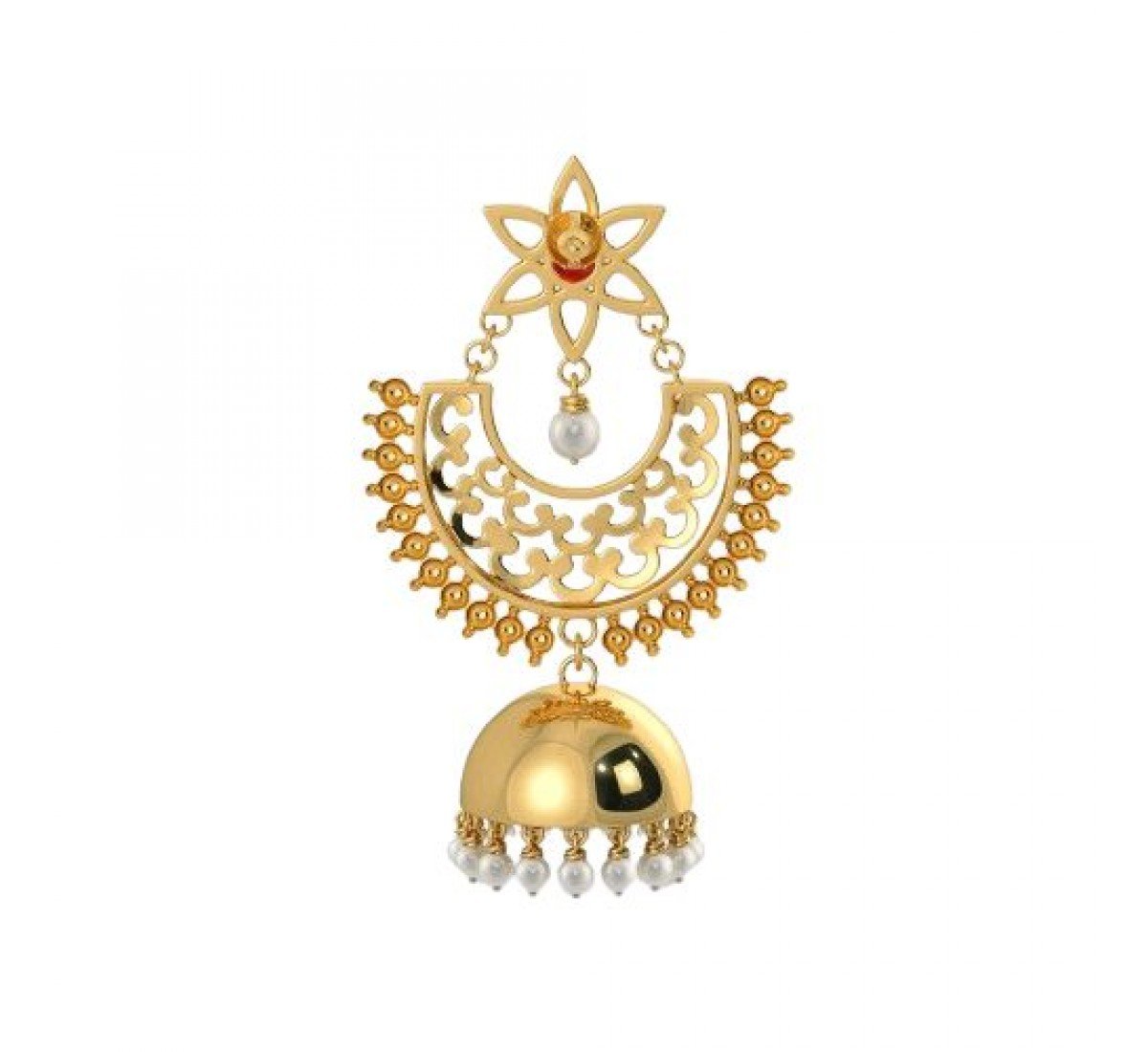 Drapes Ansley Gold Jhumkas