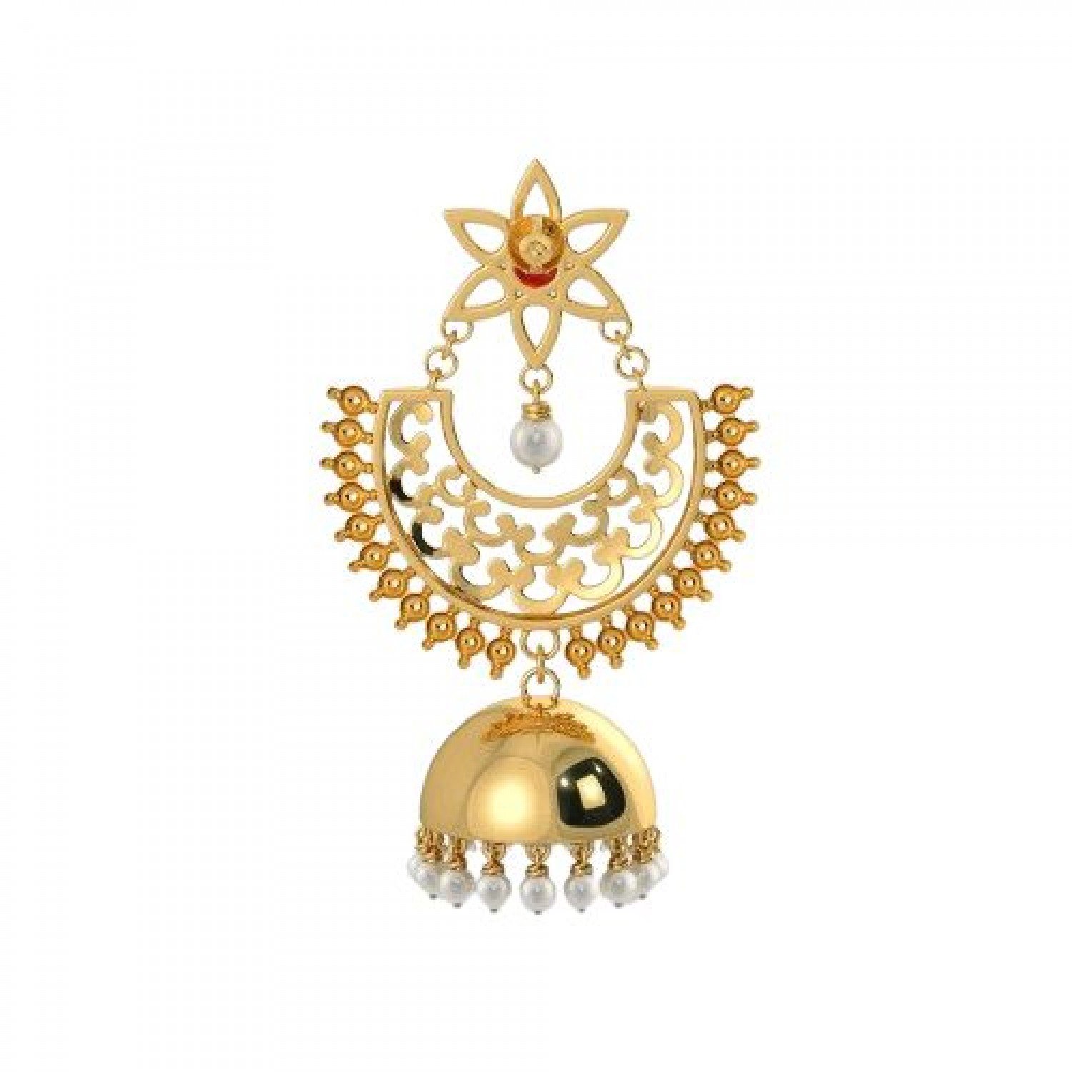 Drapes Ansley Gold Jhumkas