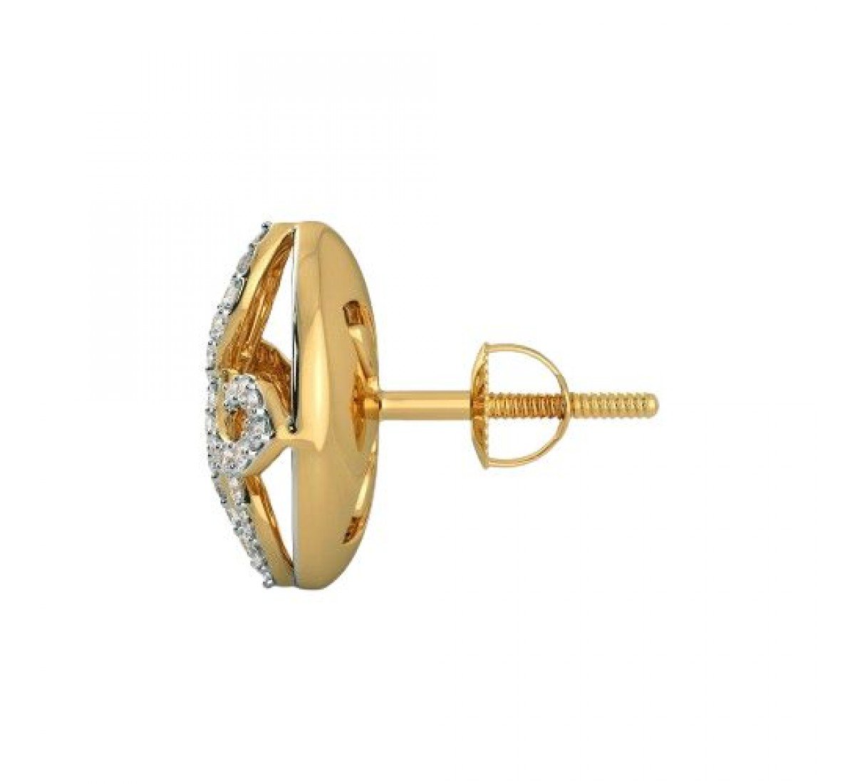 Crescent Diamond Earrings
