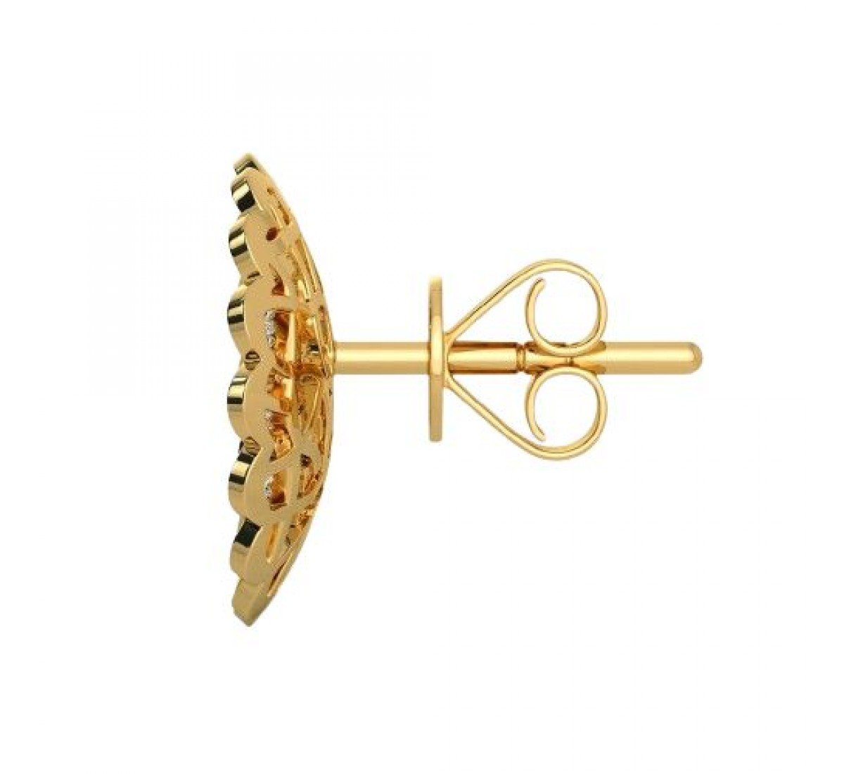 Crest Diamond Earrings