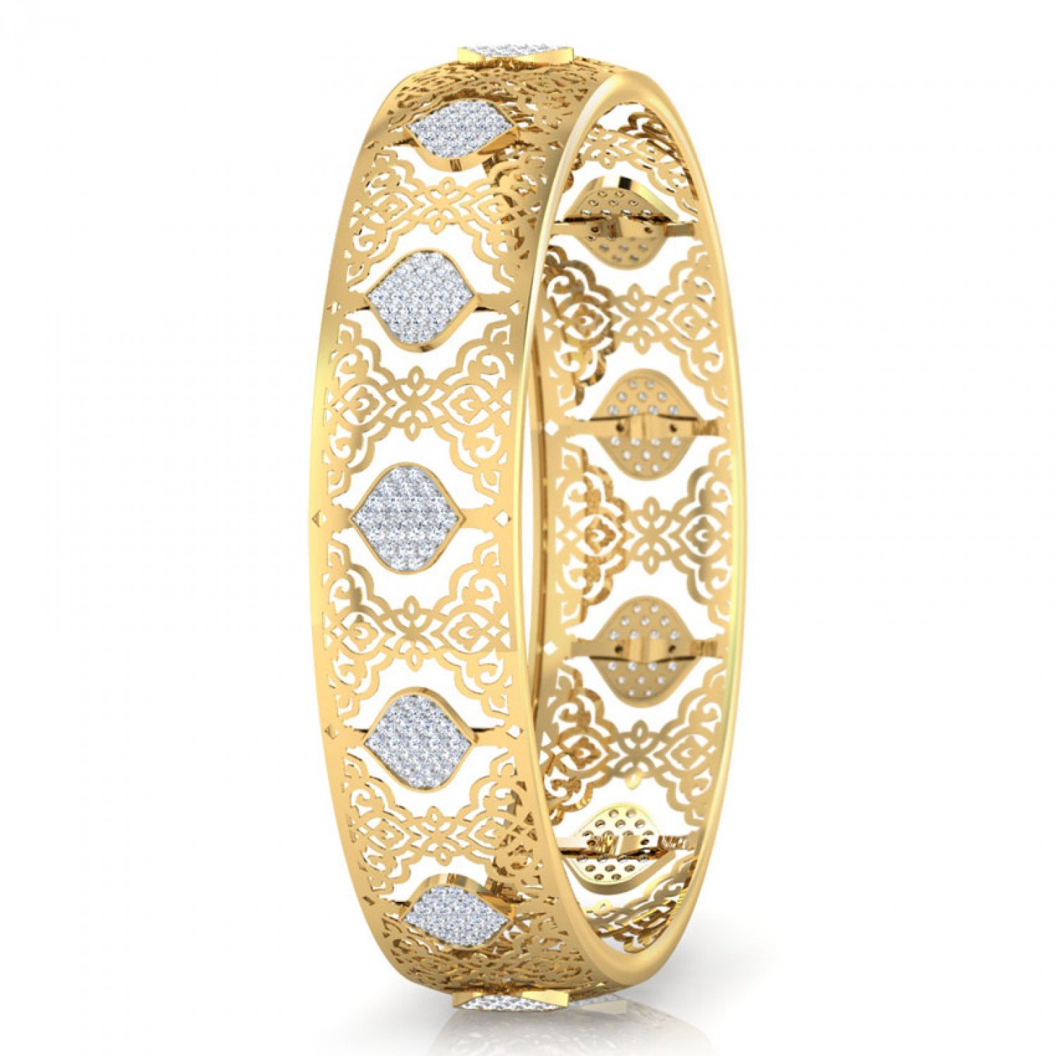 Enchanting Round Diamond Bangles
