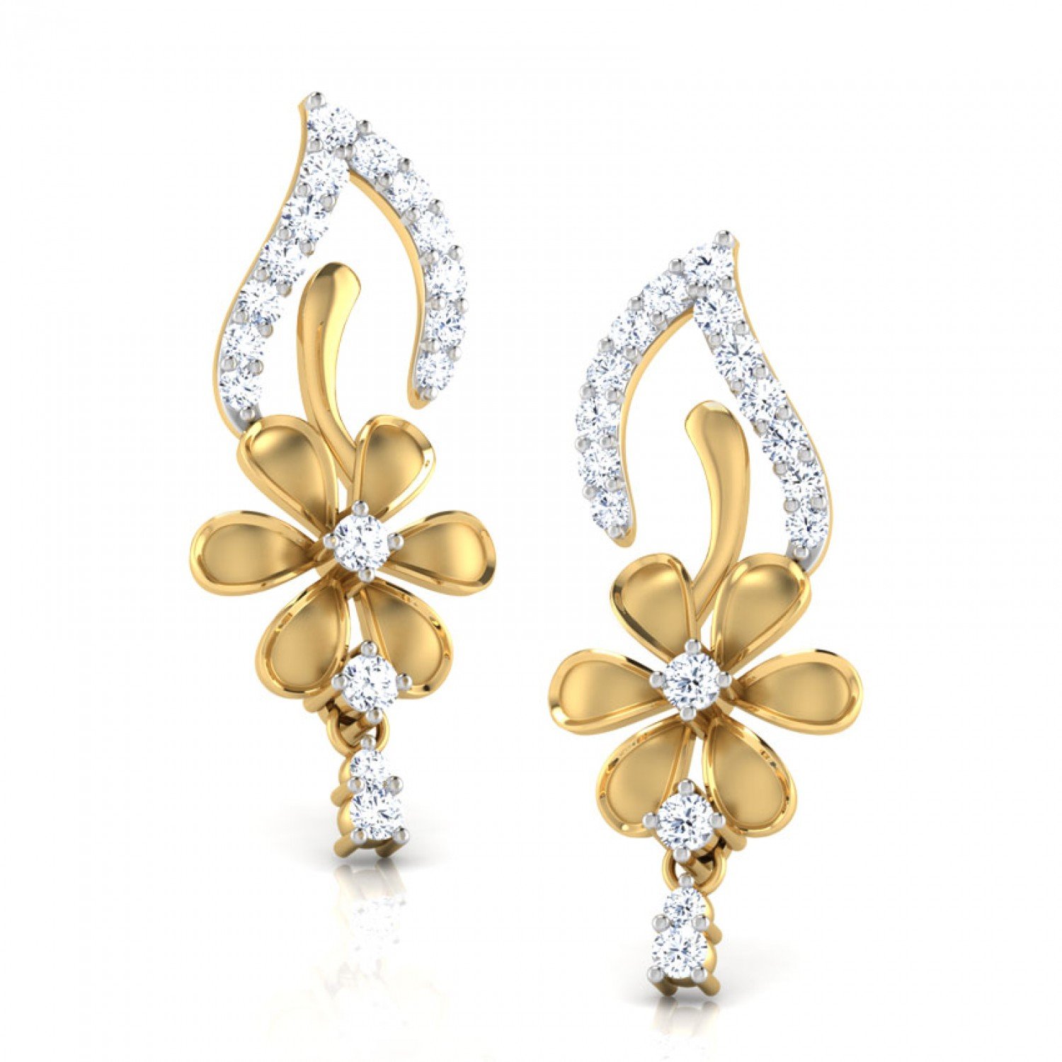The Keystone Diamond Earrings