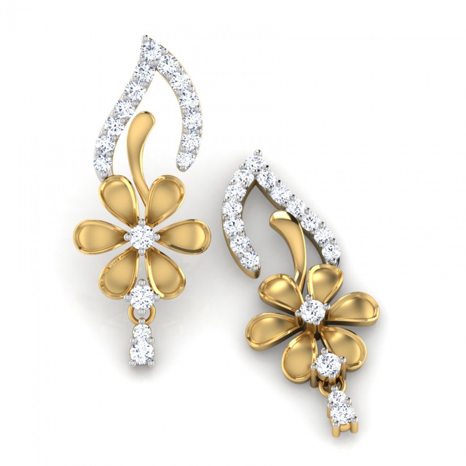 The Keystone Diamond Earrings