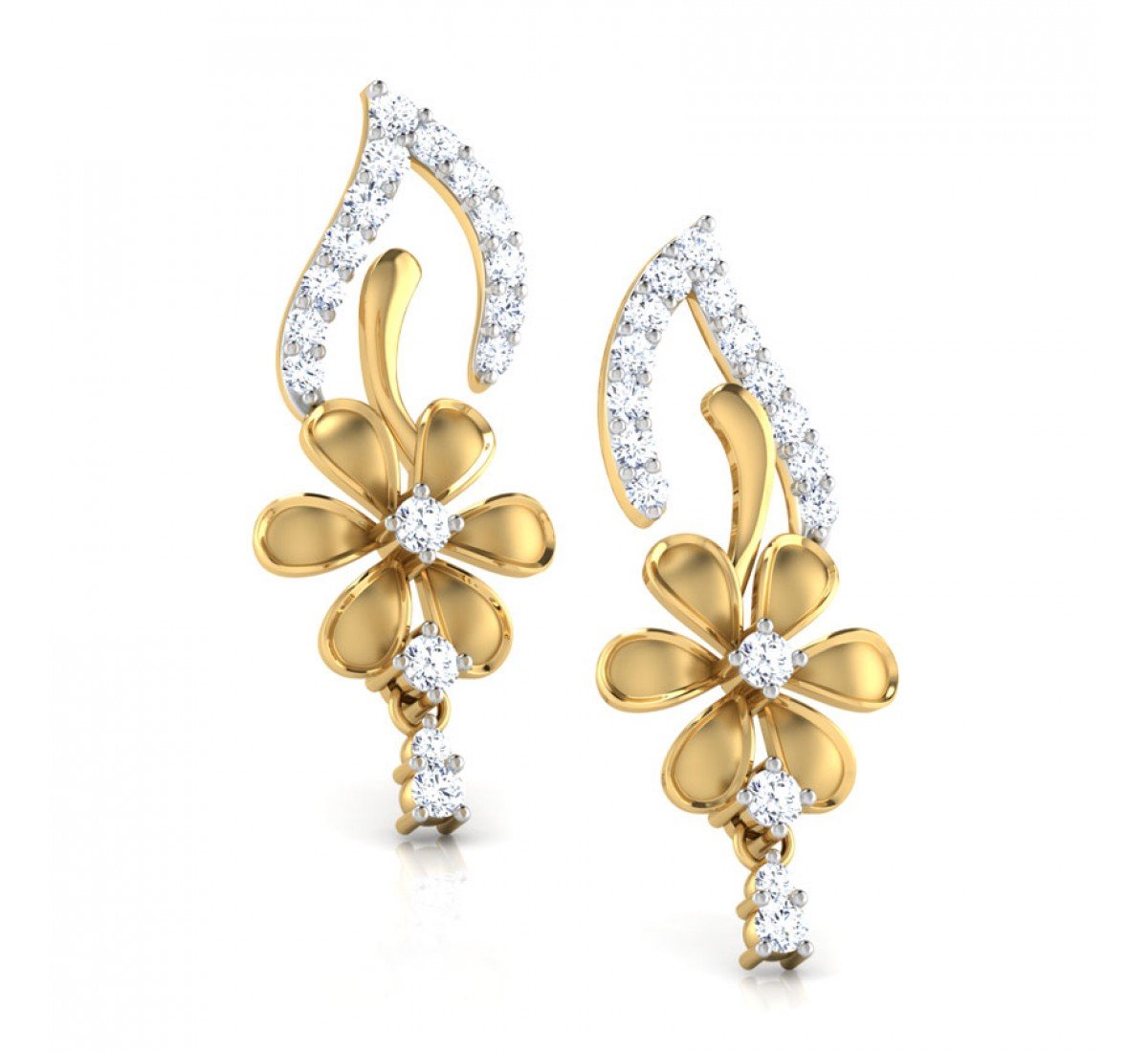 The Keystone Diamond Earrings