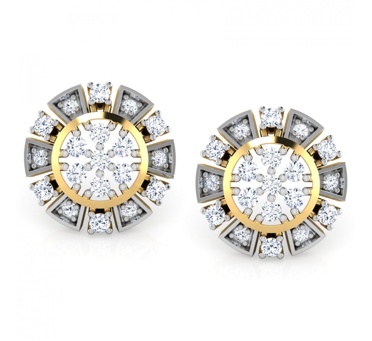Darry Ginkgo Daimond Earrings