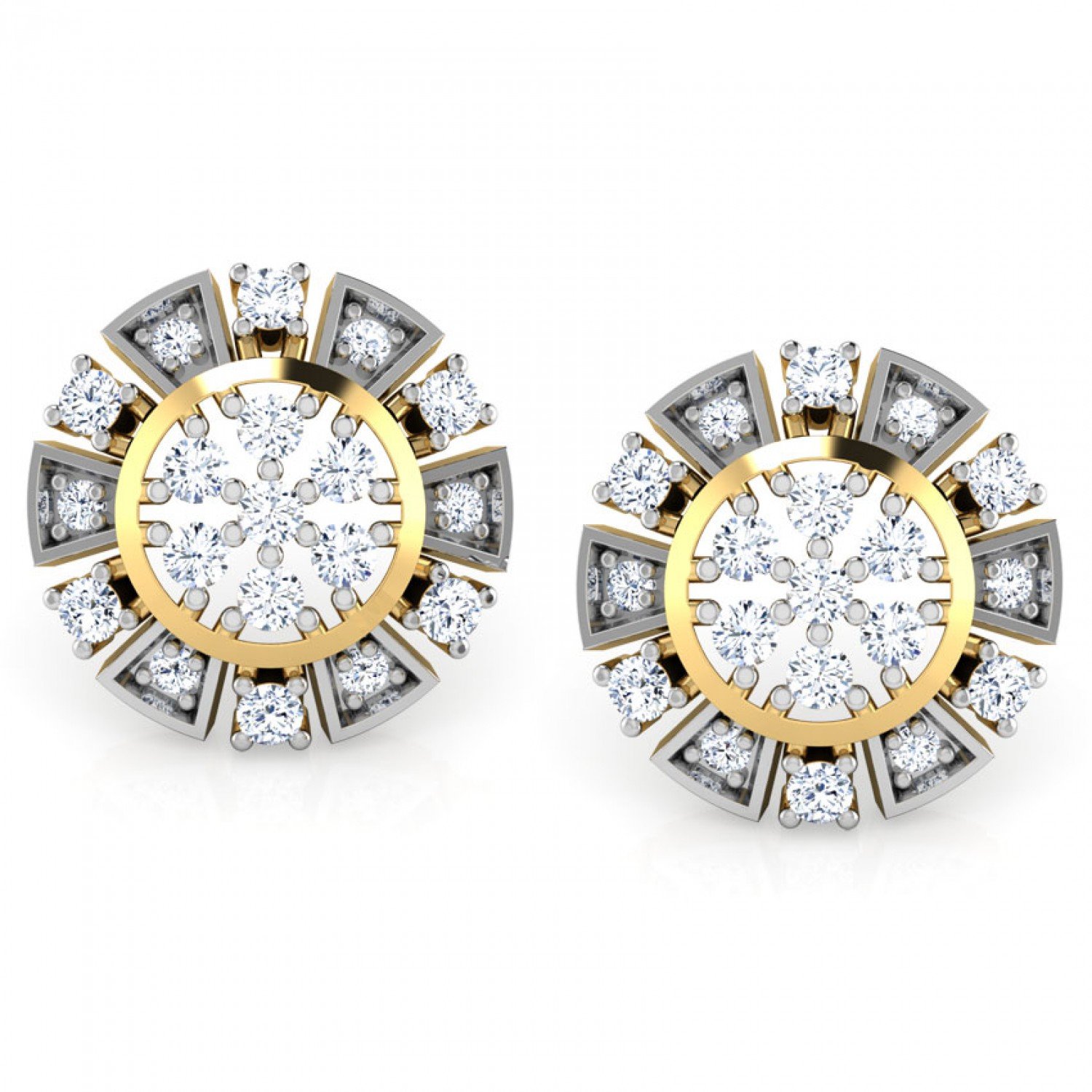 Darry Ginkgo Daimond Earrings