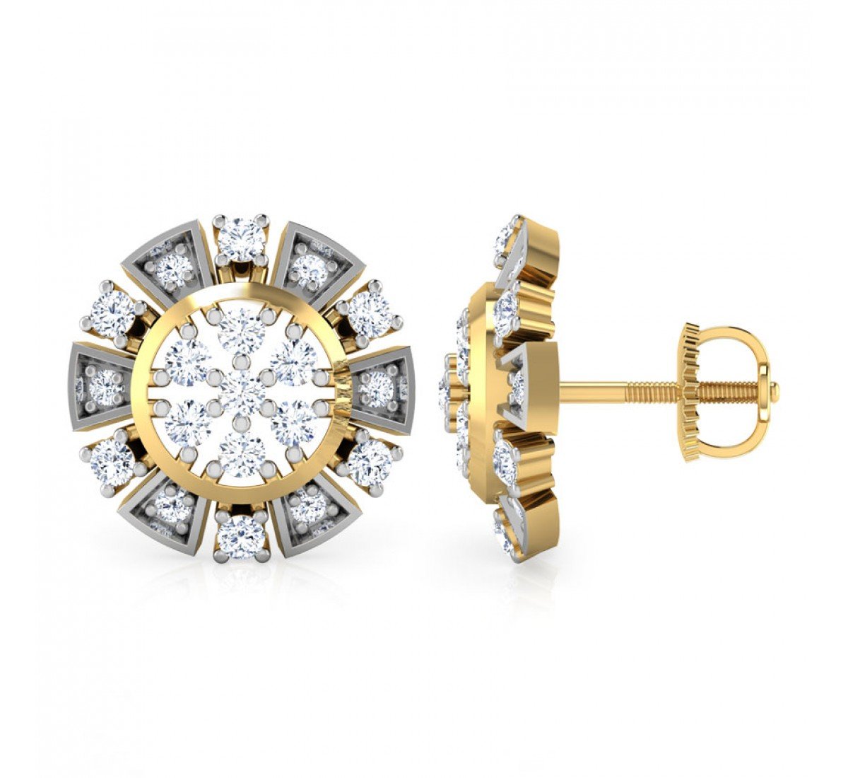 Darry Ginkgo Daimond Earrings