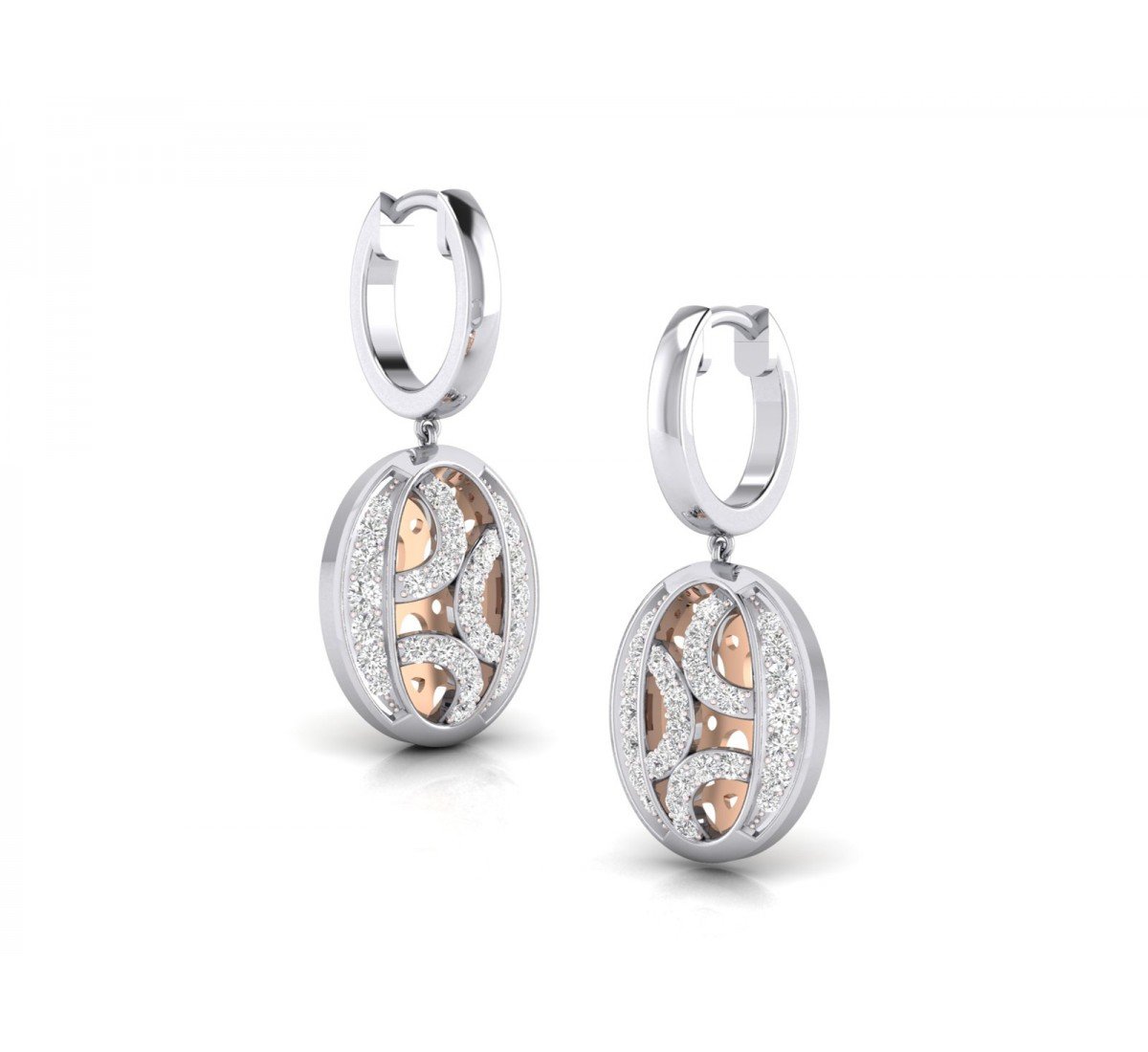 Poire Out Diamond Earrings