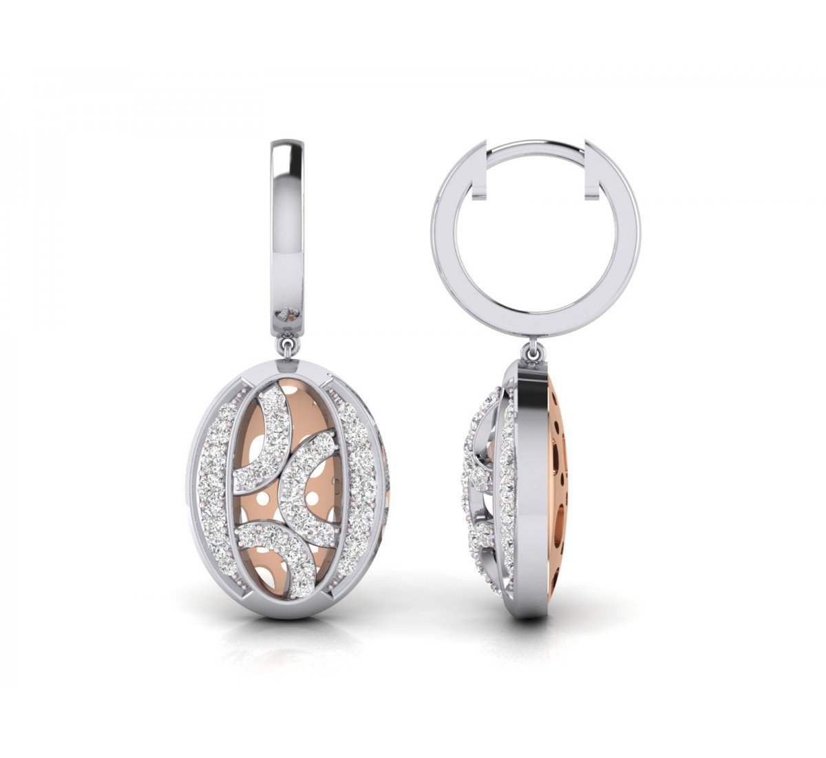 Poire Out Diamond Earrings