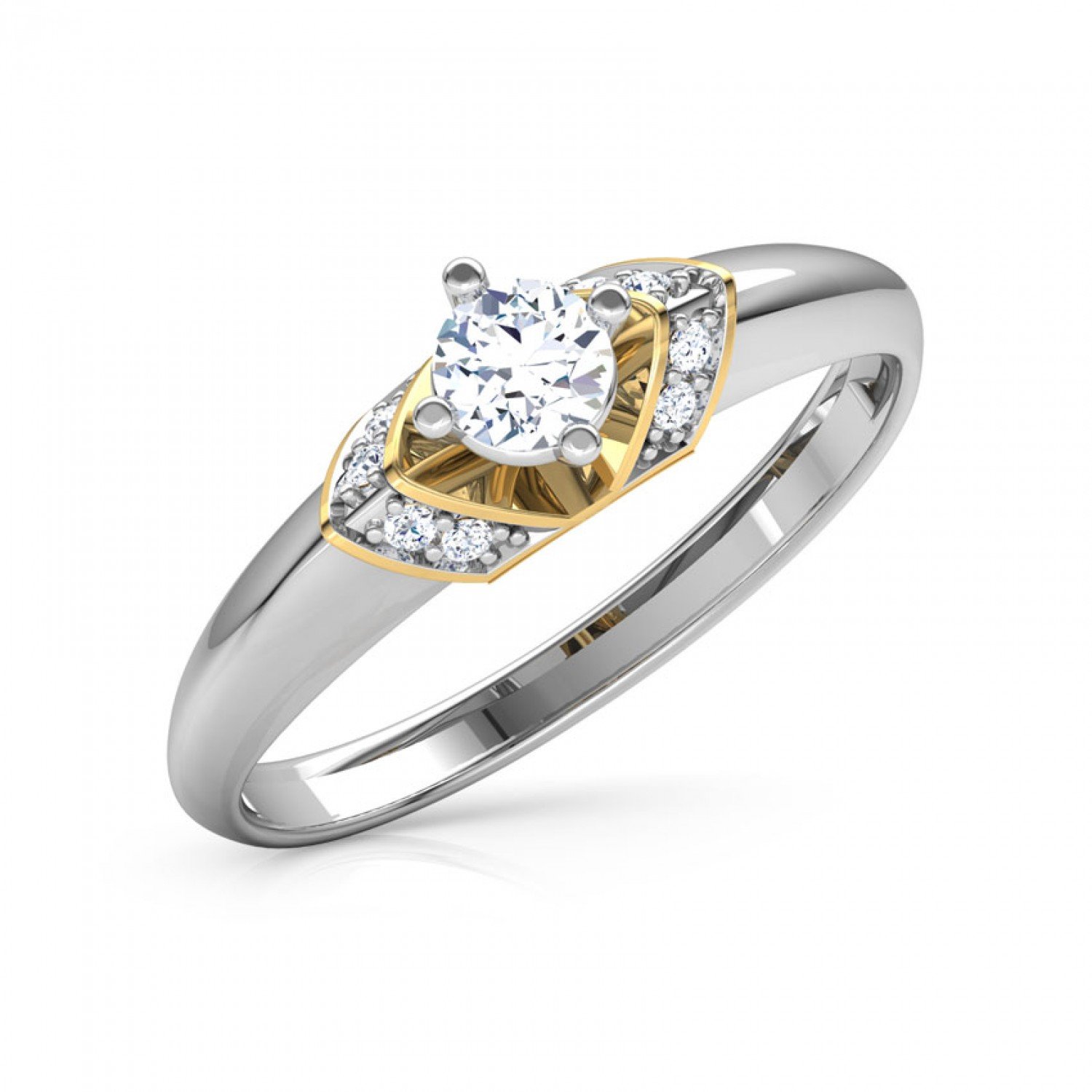 Quartz Glim Solitaire Diamond Ring Quartz Glim Solitaire Diamond Ring