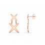 Azure Wingring Gold Earrings