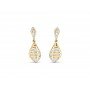 Decorative Swish Diamond Earrings