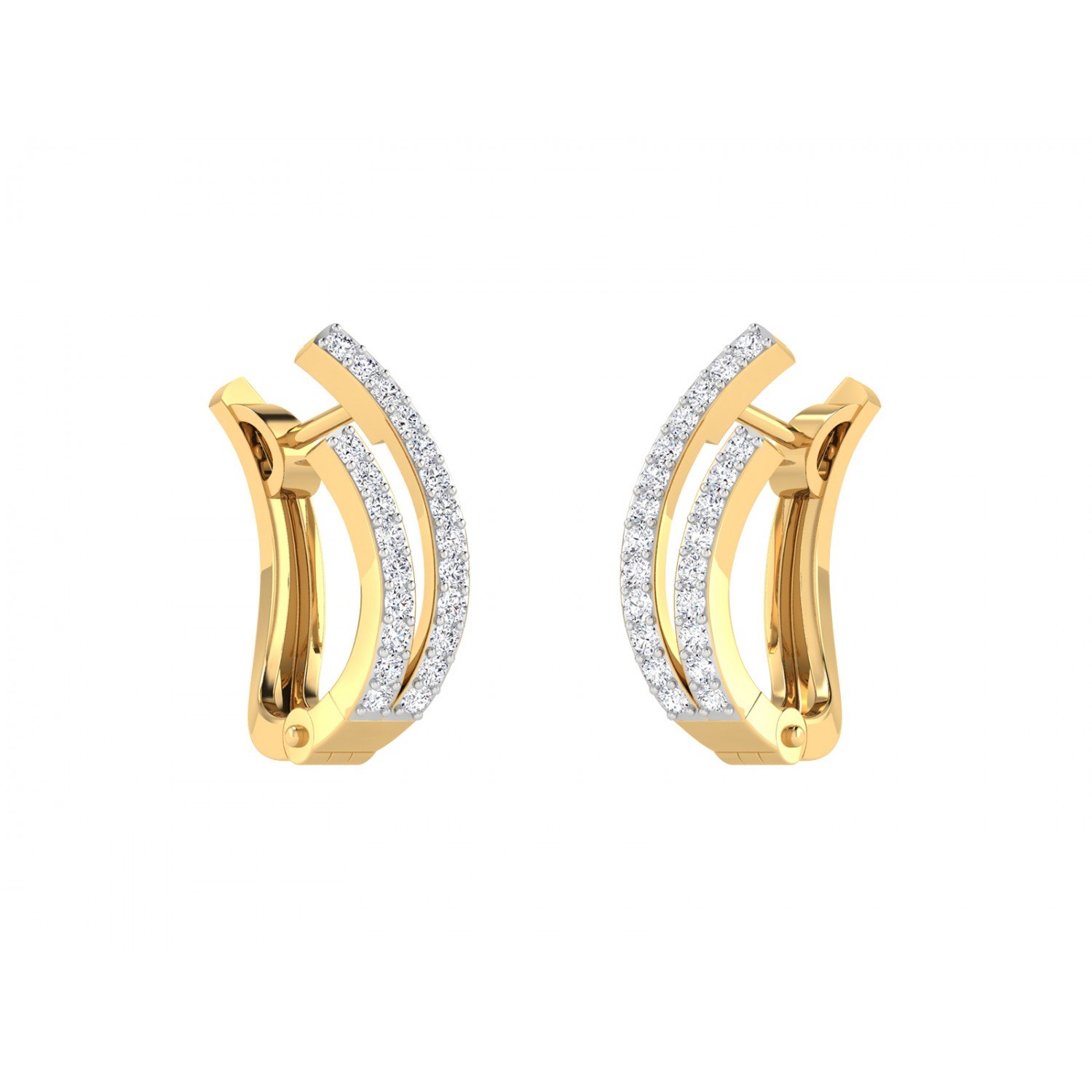 Anysia Enfold Diamond Earrings
