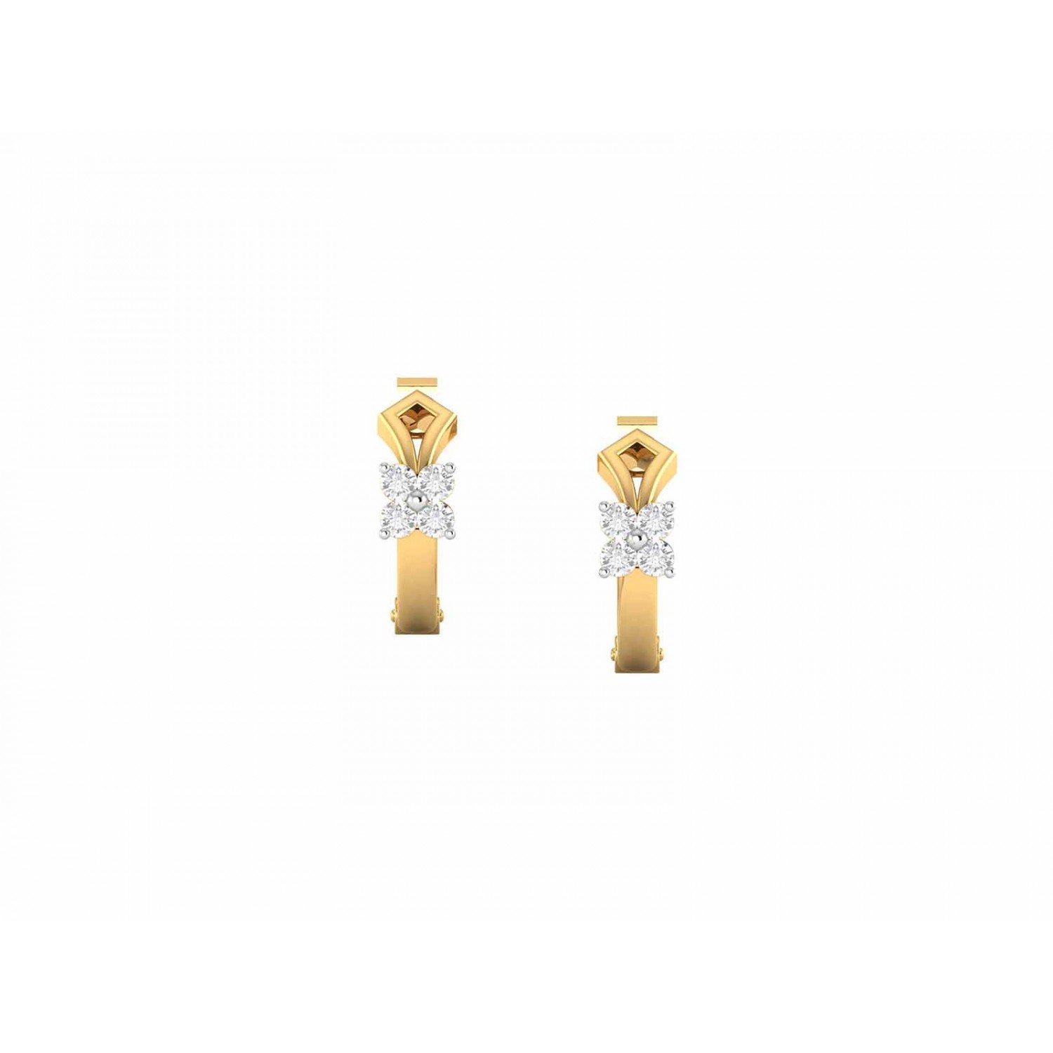 Flutter Vein Diamond Earrings