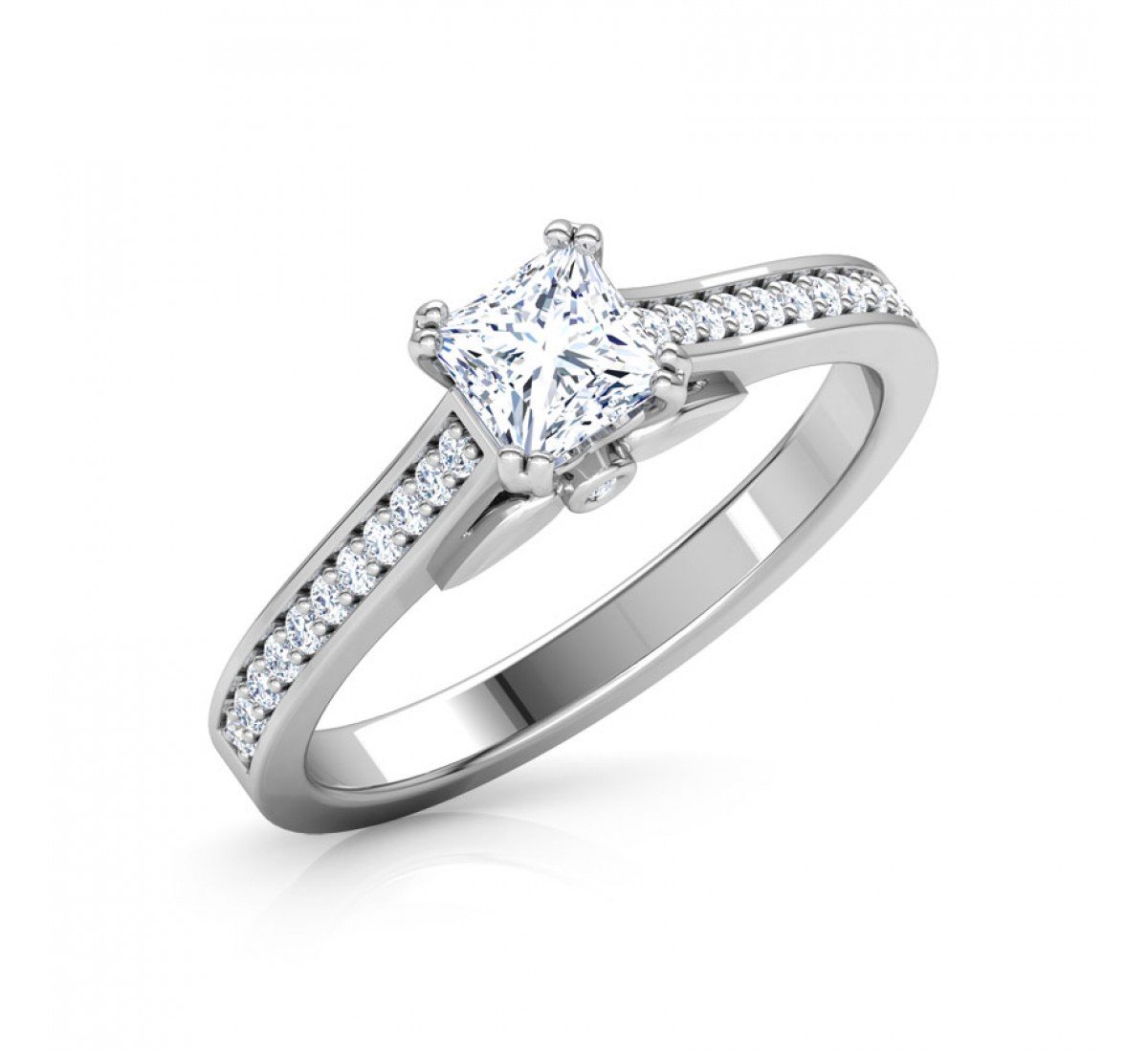 Resplendent Solitaire Diamond Ring