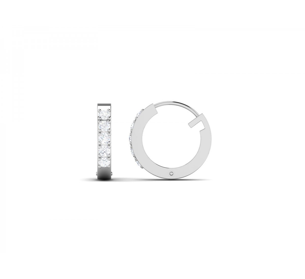 Swirl Diamond Earrings
