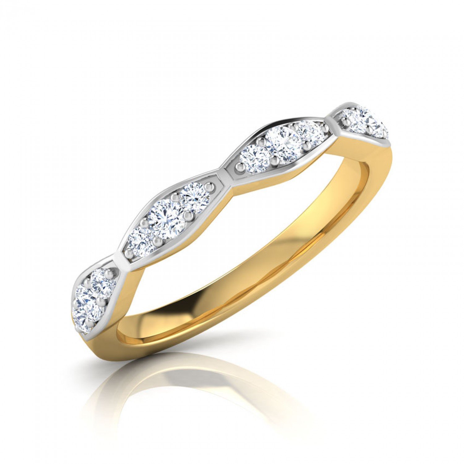 Refined Rhythm Diamond Band