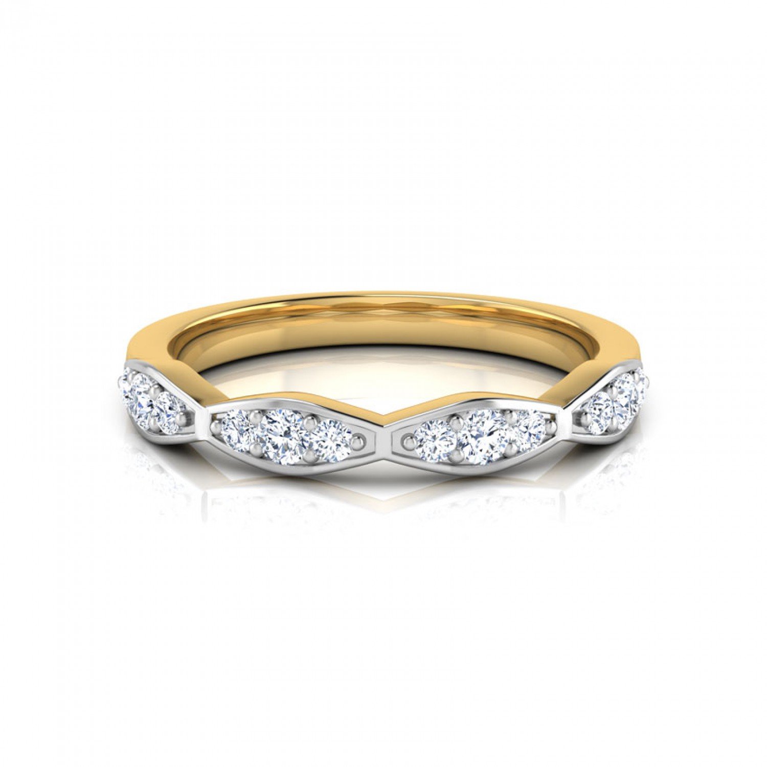 Refined Rhythm Diamond Band