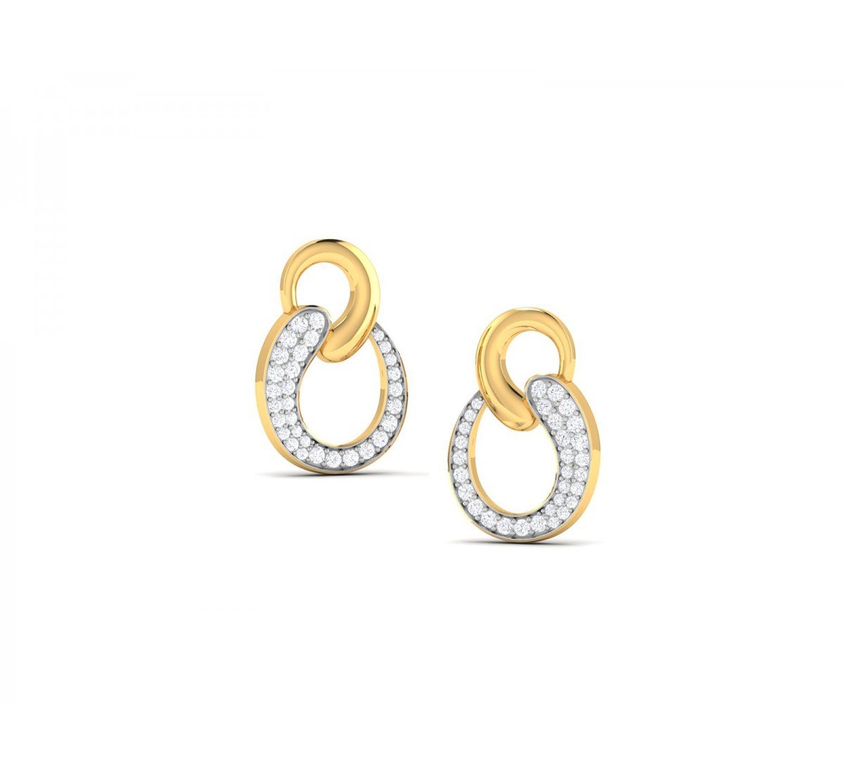 Sheathe Diamond Earrings