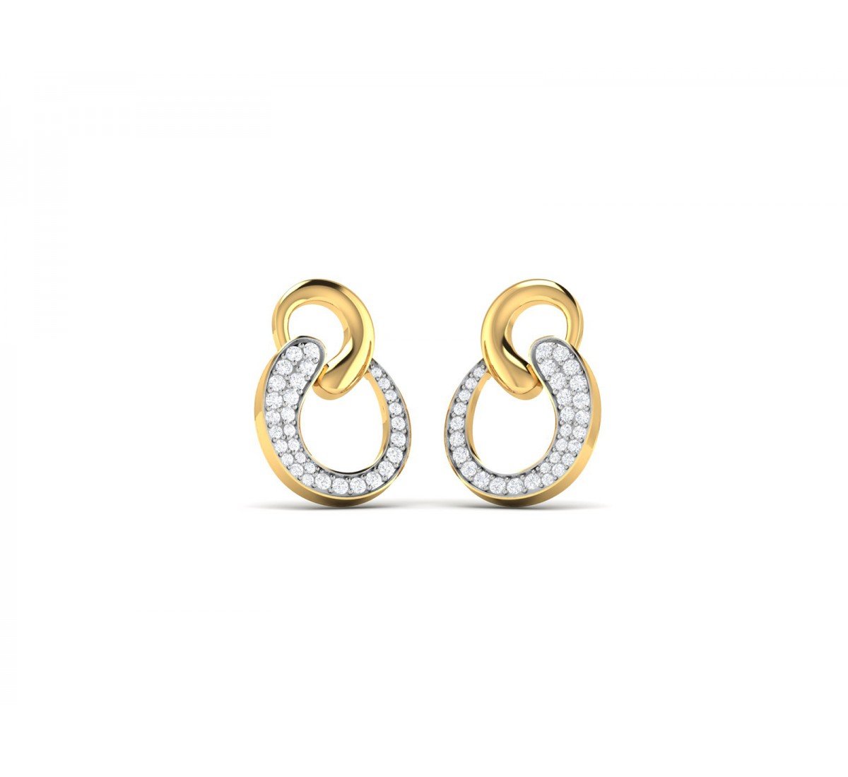 Sheathe Diamond Earrings