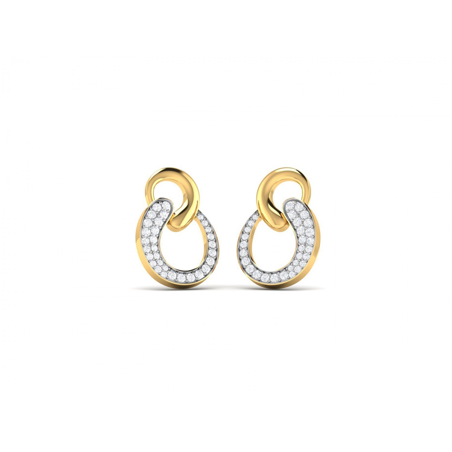 Sheathe Diamond Earrings