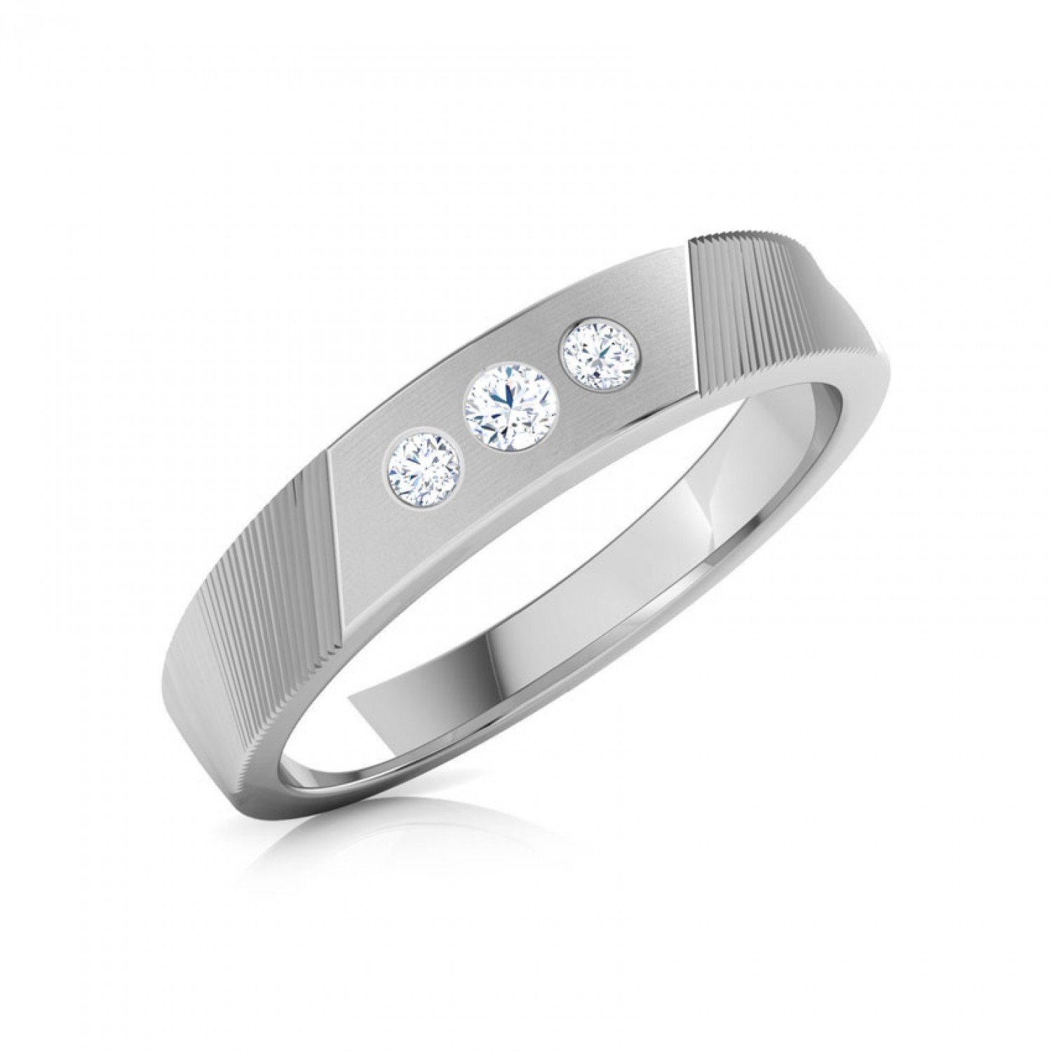 Enchanting Mesh Diamond Band