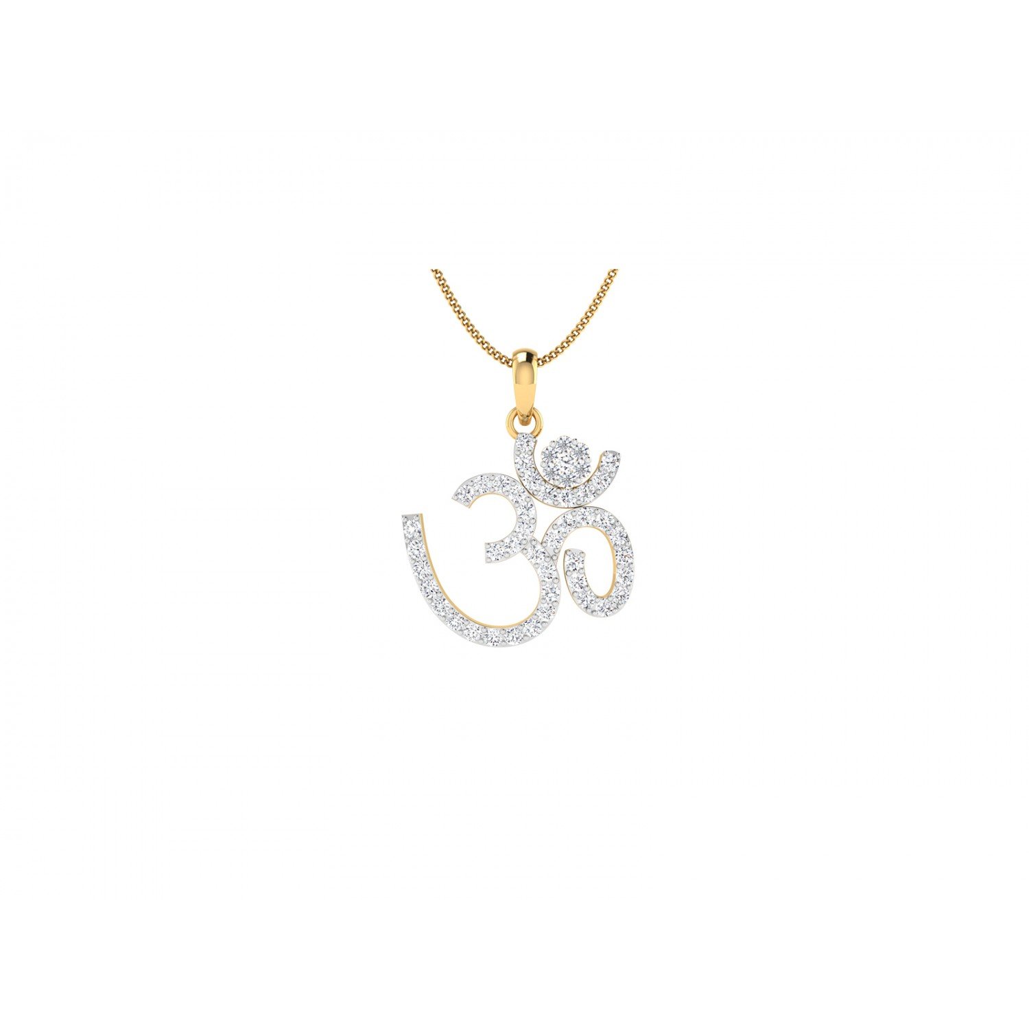 Om Symbol Diamond Pendant