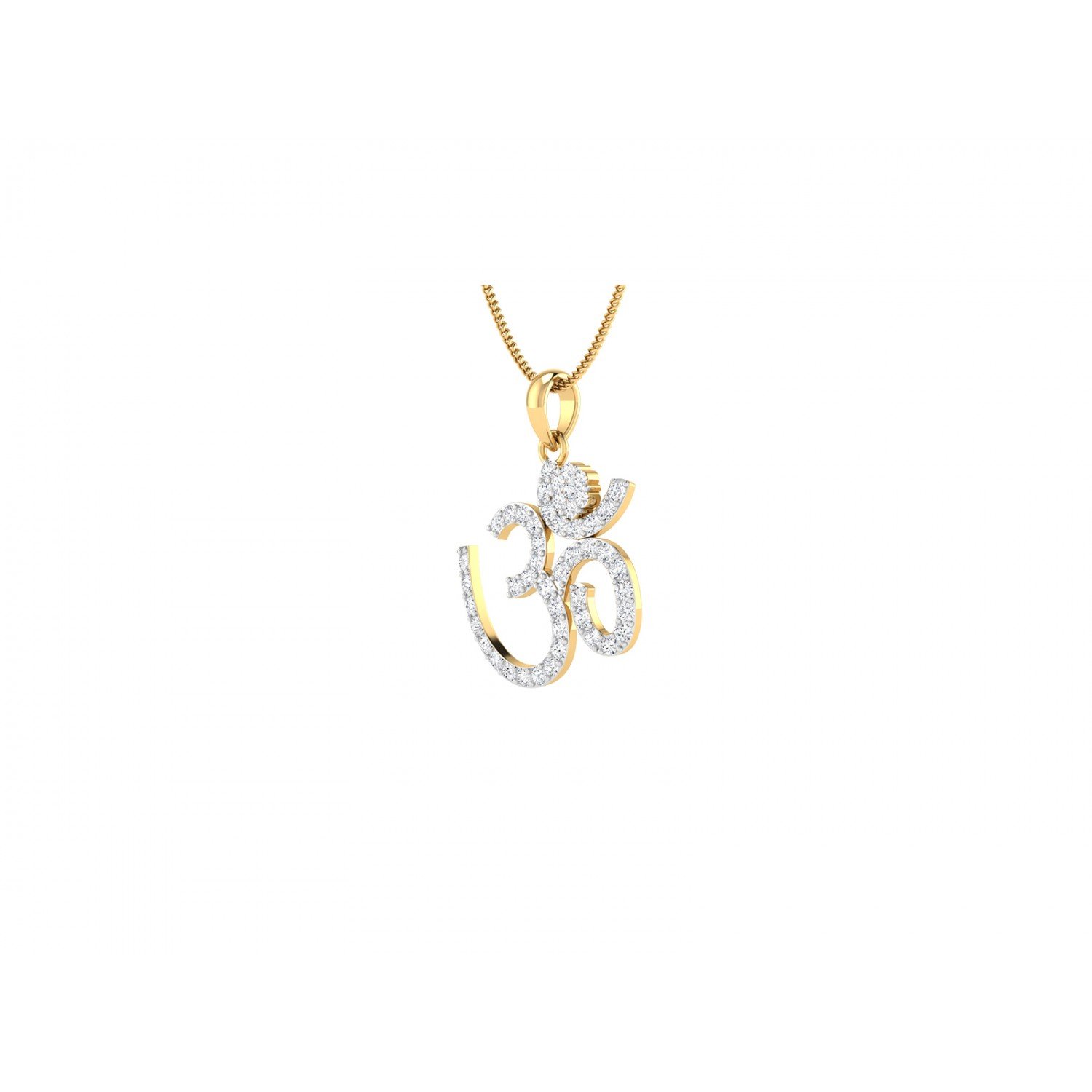 Om Symbol Diamond Pendant