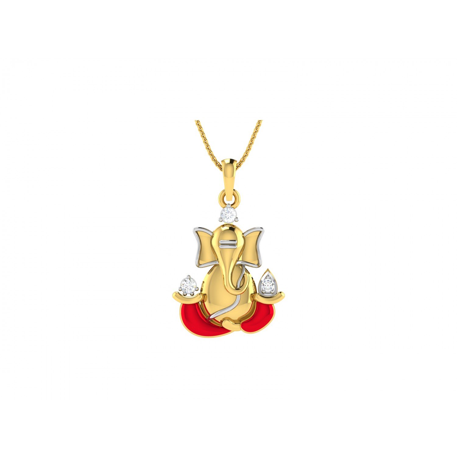 Gajaanan Ganeya Diamond Pendant