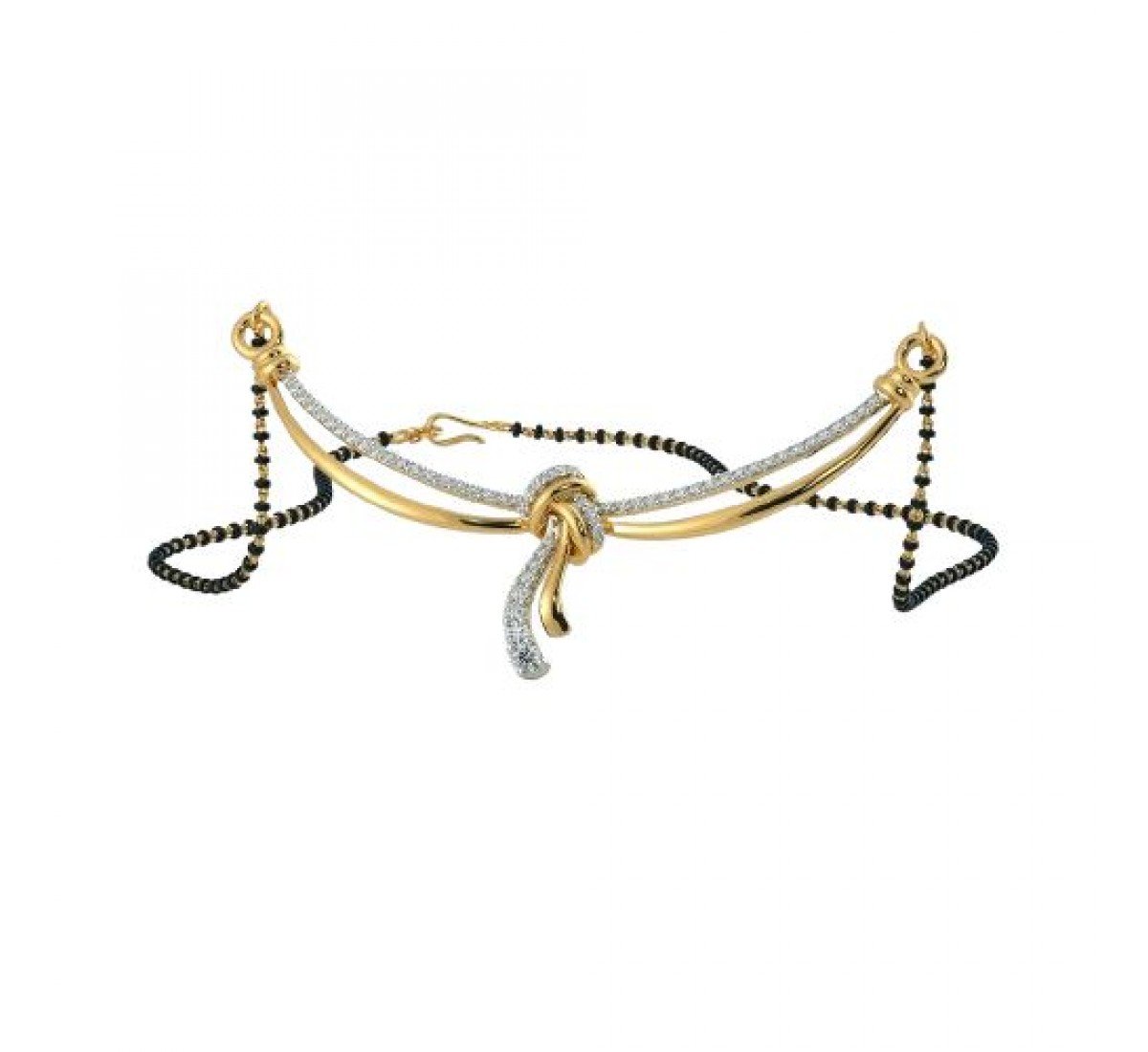 Petalled Diamond Mangalsutra