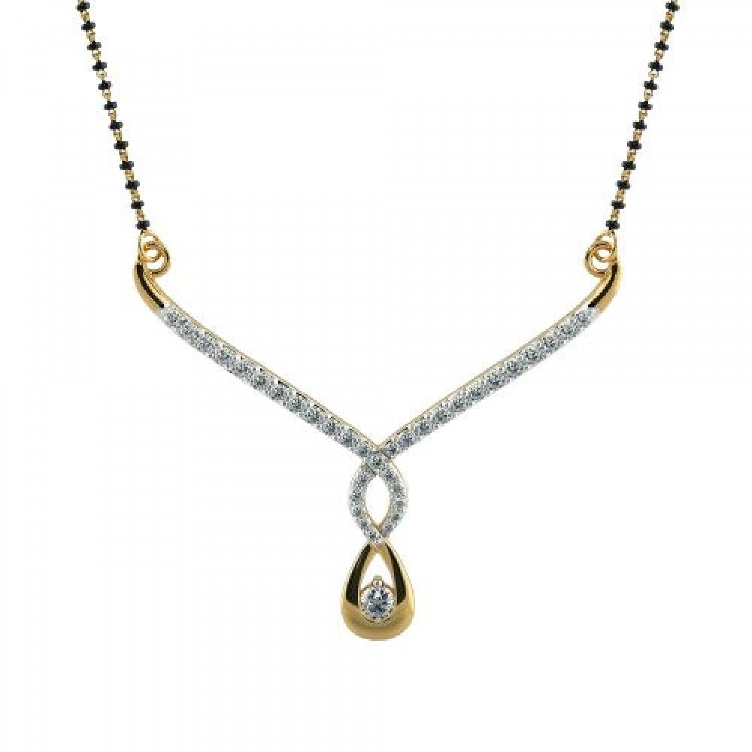 Iridescent Diamond Mangalsutra