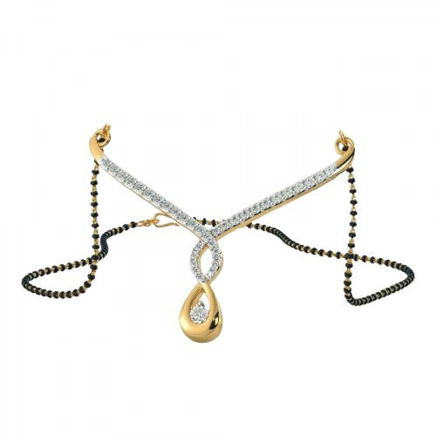 Iridescent Diamond Mangalsutra