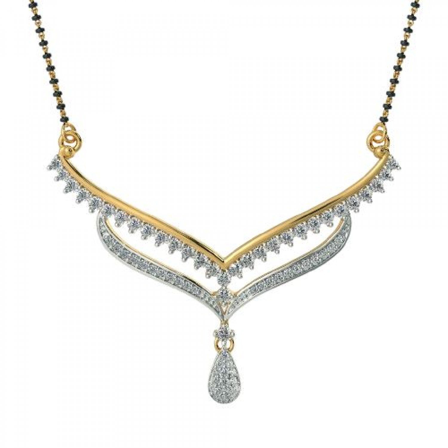 Brocade Diamond Mangalsutra