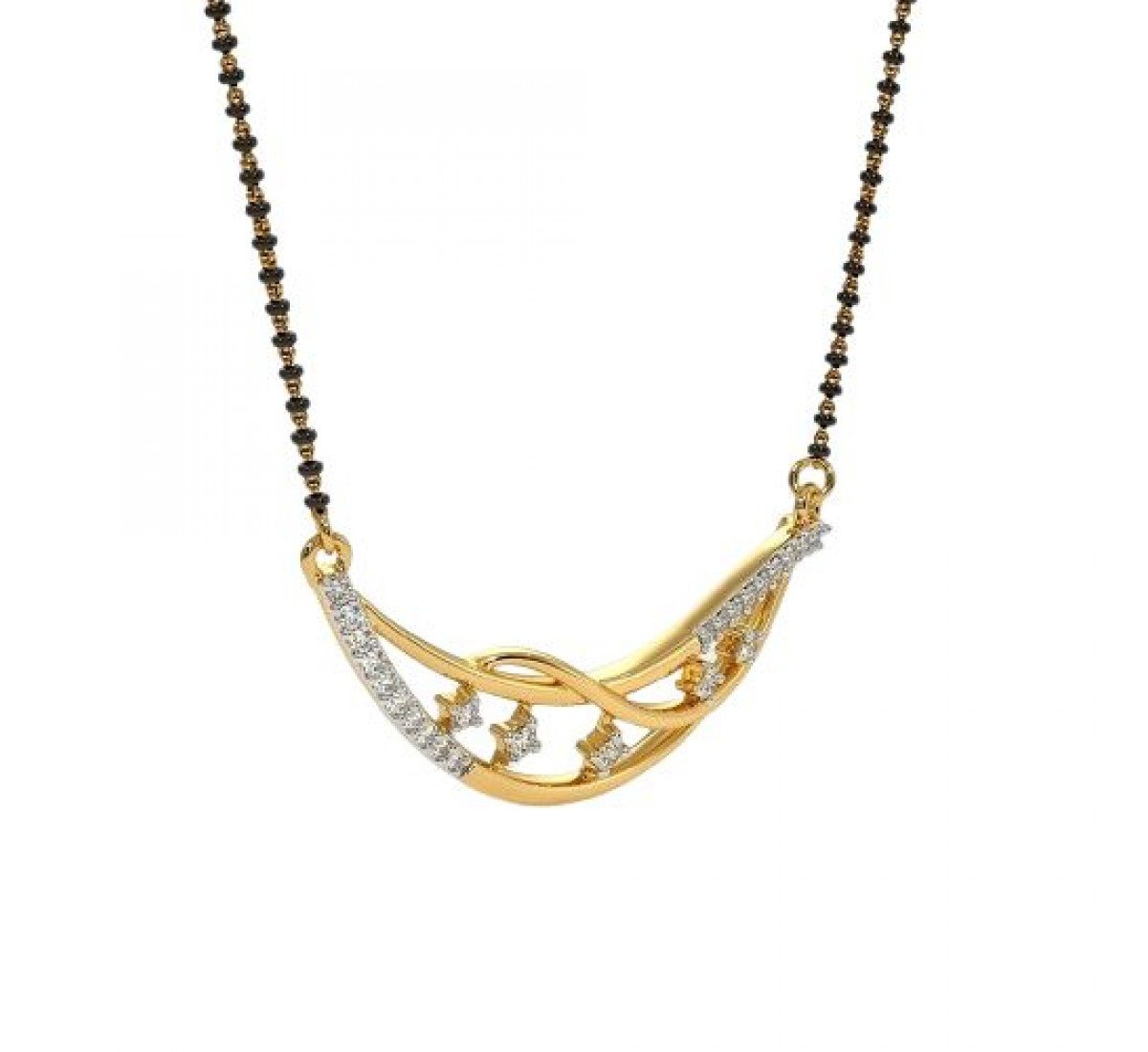 Grid Diamond Mangalsutra